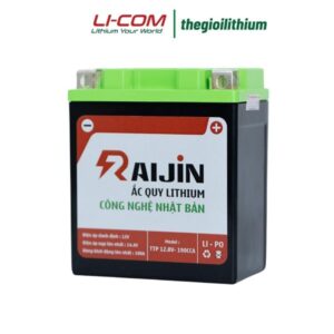 Ắc quy lithium khởi động xe máy 12V - 7Ah, công nghệ lithium Nhật Bản của Raijin