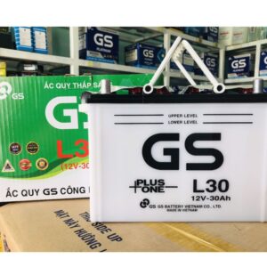 Bình ắc quy GS L30 dùng trong dân dụng: thắp sáng, quạt điện, máy ô xy